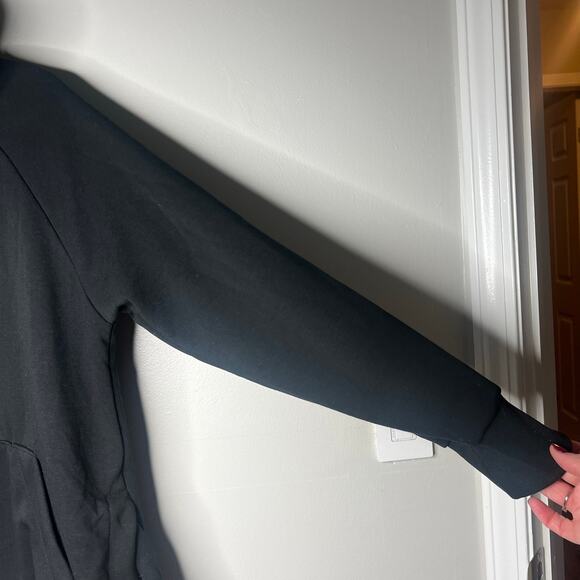 WARMY Oversized Hoodie Dress Women's SBlack Plush Lined Cozy Like New Condition - Picture 4 of 12